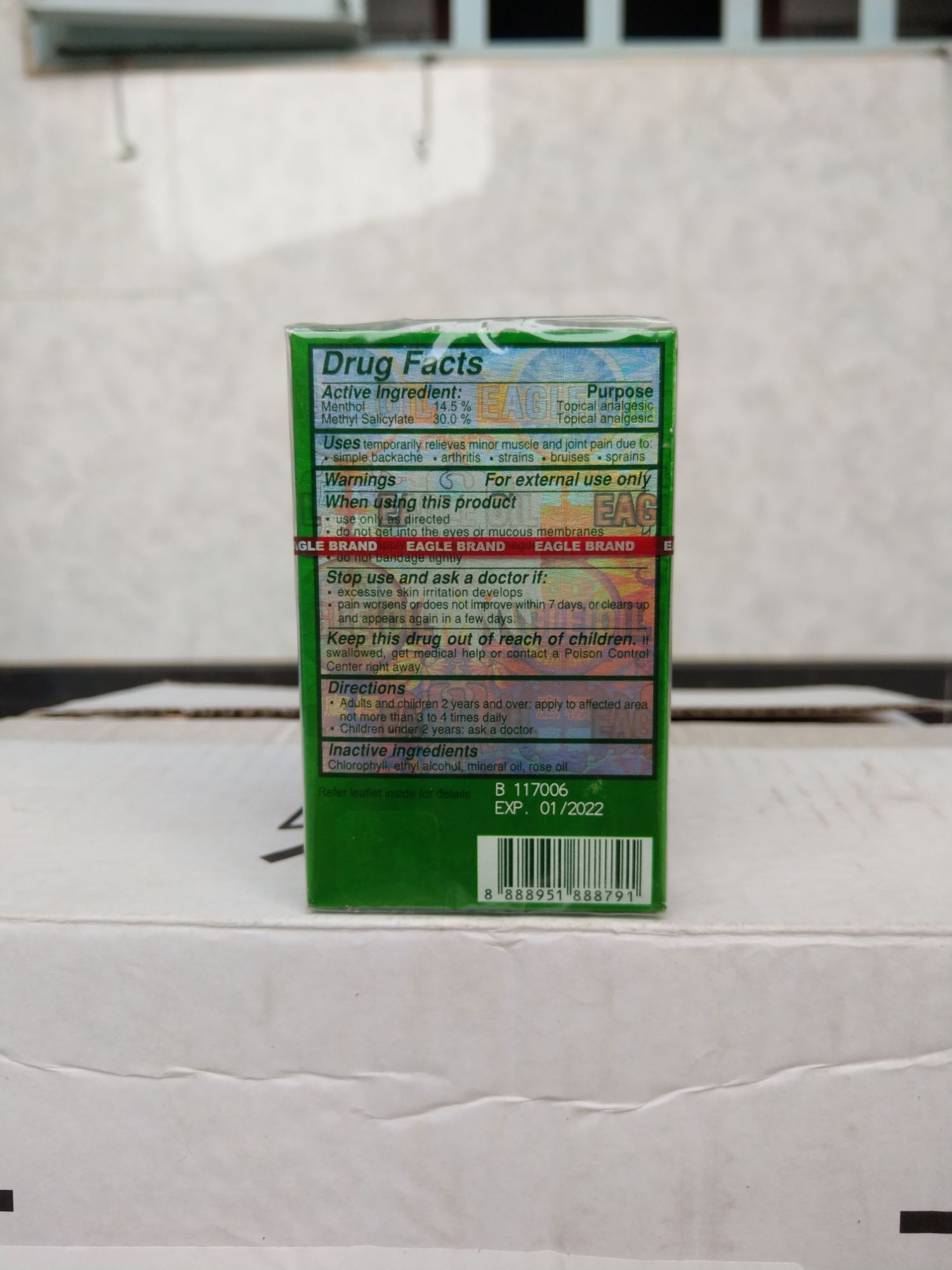 Dầu Gió Xanh EAGLE BRAND Nhập Từ Mỹ (Hàng Thật 100%)