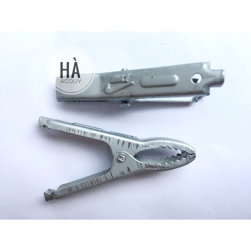 10 cặp Kẹp bình Acquy Xám Nhỏ 30A – 6.5Cm