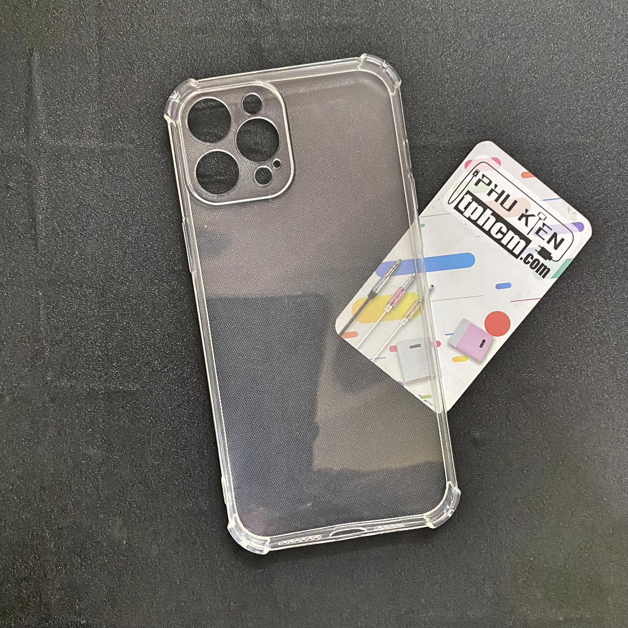 Ốp lưng iPhone 12 Pro Max dẻo Trong suốt Chống sốc