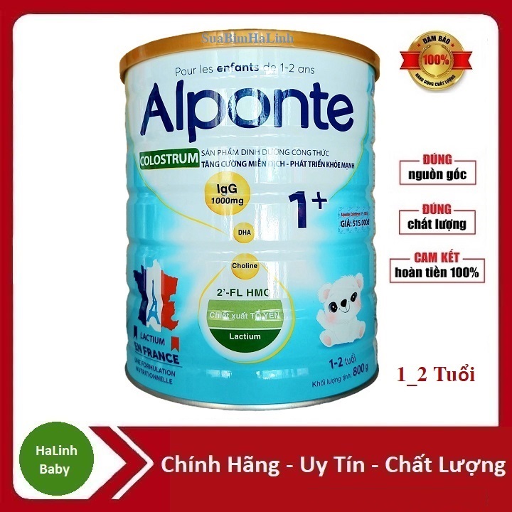 Sữa Alponte Colostrum 0+,1+,2+ 800g (Date 2026)