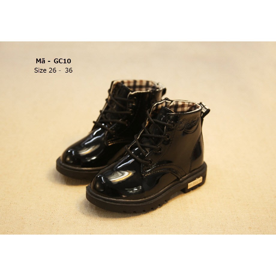 Giày bốt cổ cao bé gái 3-12 tuổi gc10