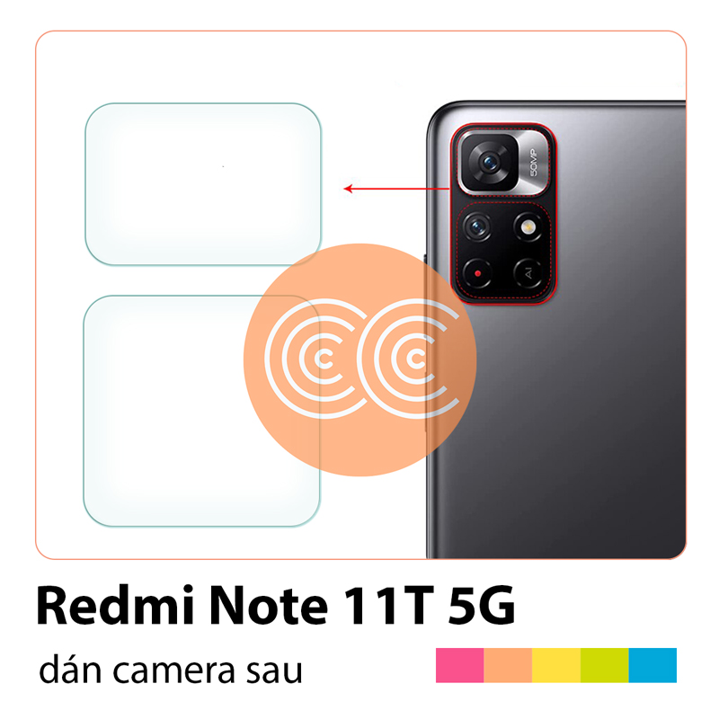 Bộ 2 cường lực dẻo camera Redmi Note 11S/11T 5G
