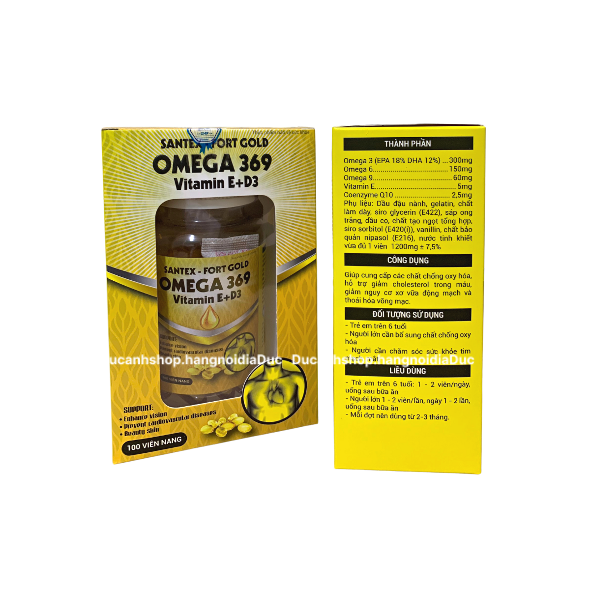 (ĐỦ HOÁ ĐƠN) Dầu cá Omega 369 SANTEX 100viên