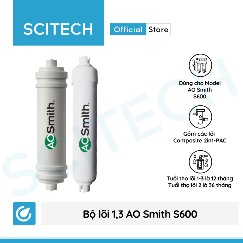 Bộ lõi máy lọc nước AO Smith S600
