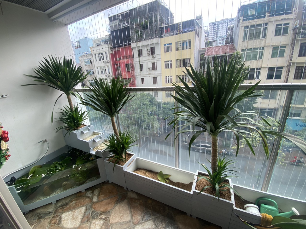 Chậu composite mẫu sole cao thấp [ có tặng kèm chân đế ]