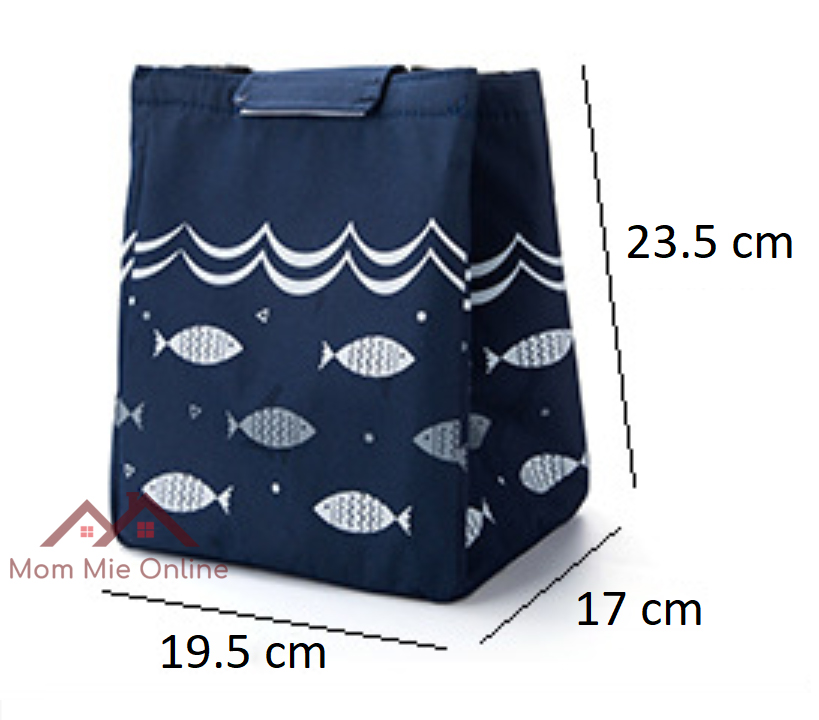 Túi giữ nhiệt đựng cơm Bento Nhật Bản - Loại Dán - J134, T024