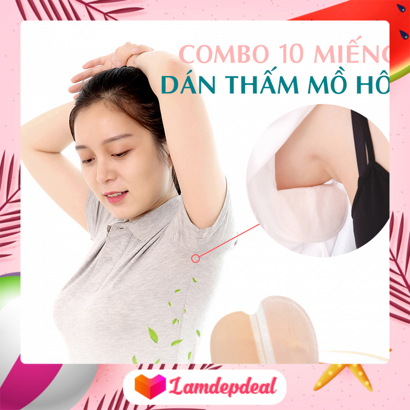 Combo 10 miếng dán thấm mồ hôi nách - Lamdepdeal