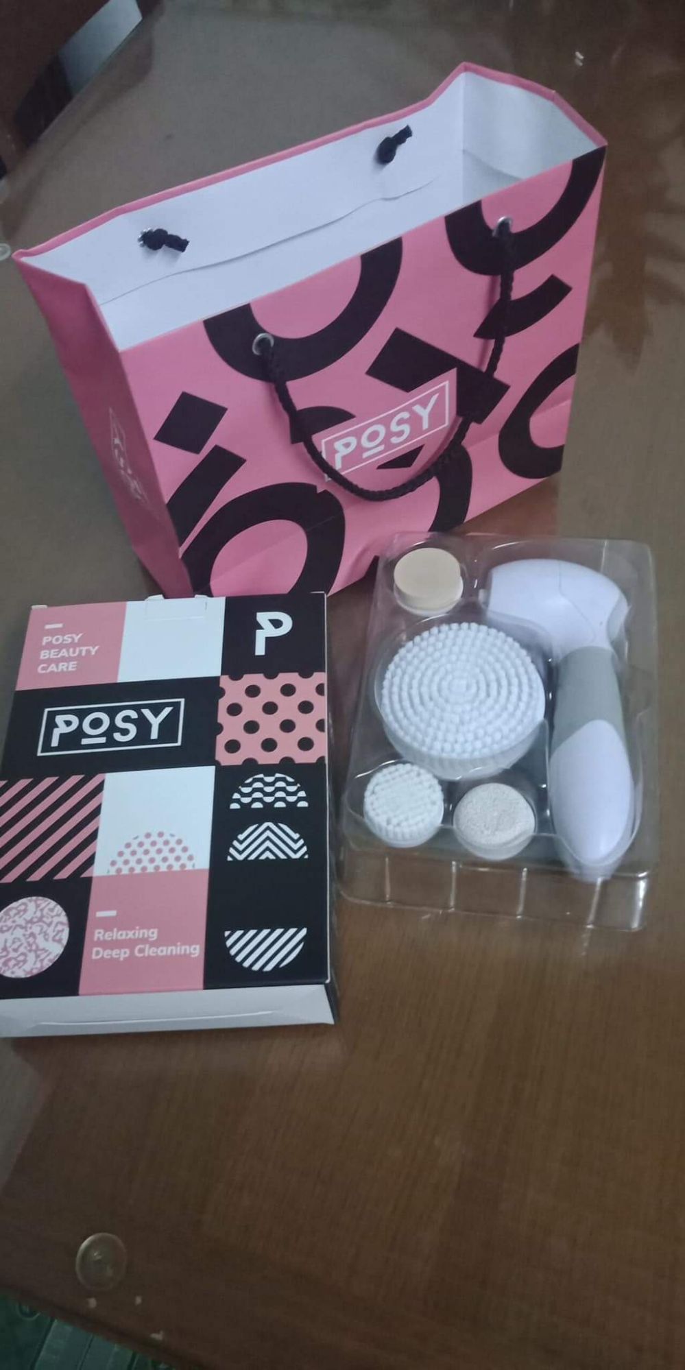 Máy Rửa Mặt đa năng Posy 4 Đầu Cọ