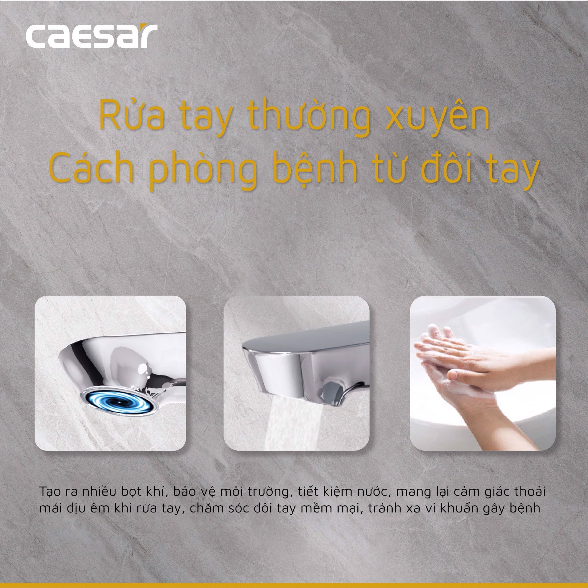 Vòi chậu lavabo lạnh B060C CAESAR