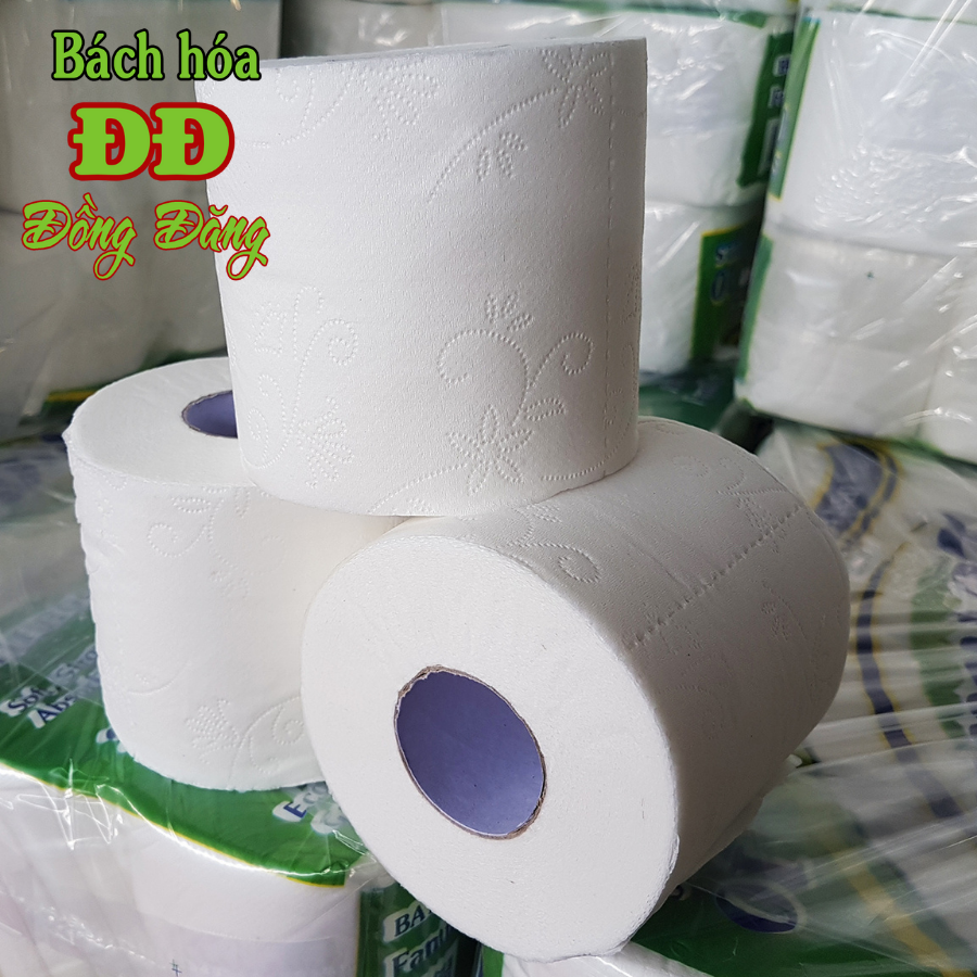 Combo (5 lốc) giấy vệ sinh Leman Xanh Lá 3 lớp (50 cuộn)
