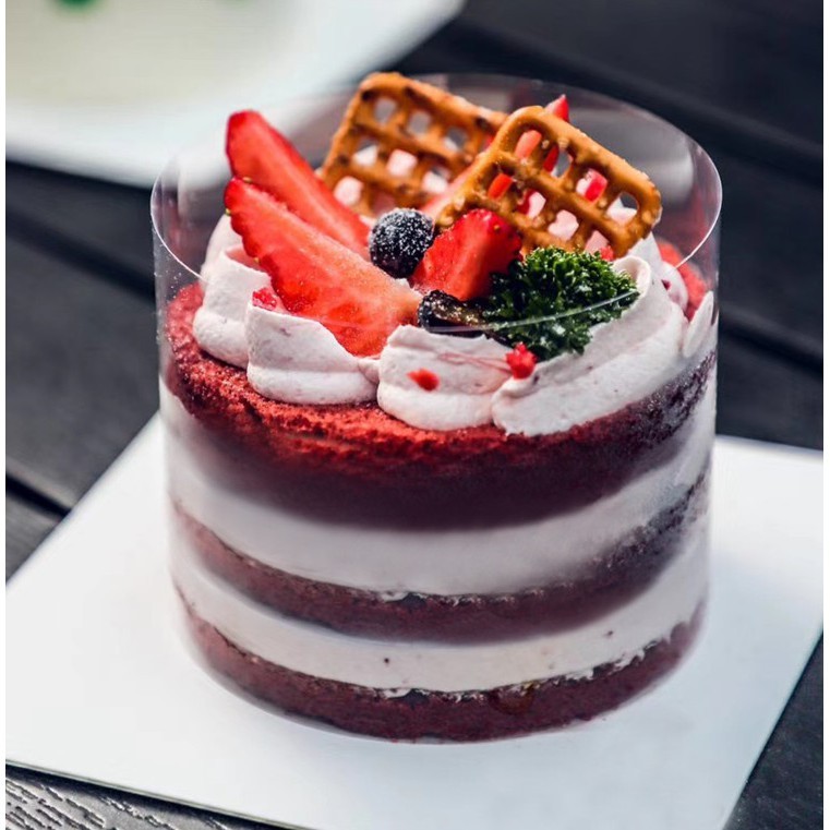 [Trang trí bánh] Cuộn mica viền bánh mousse 5m