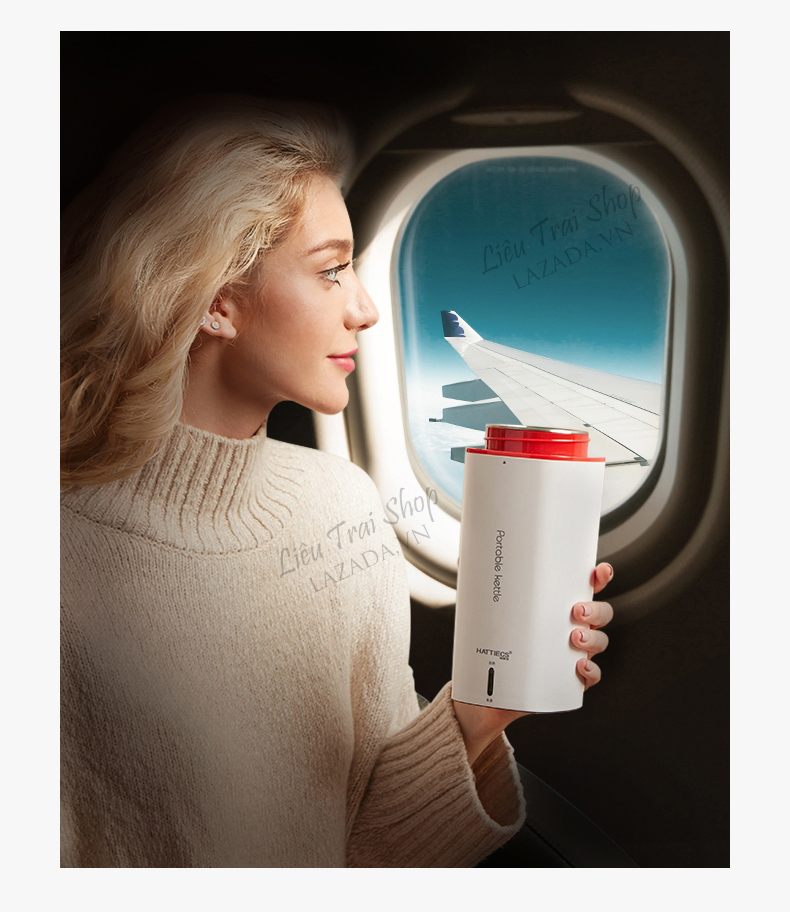 Ấm siêu tốc mini du lịch ấm đun nước mini du lịch cao cấp Portable kettle 350ml