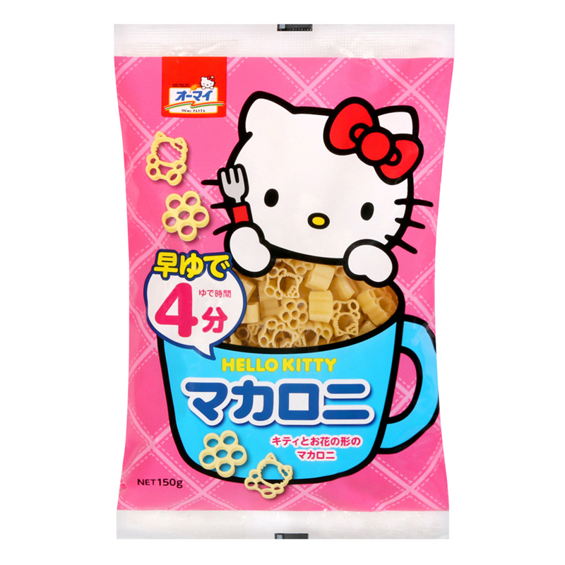 Mì nui cho bé ăn dặm hình hoa Hello Kitty Nhật Bản gói 150g