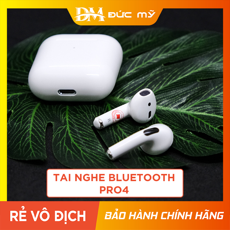 Tai nghe Bluetooth Không dây Inpod Pro 4 True Wireless Công Nghệ 5.0 Kèm Đốc Sạc Tại nghe Cảm Biến Tự Động Kết Nối Tai nghe Blutooth phân phối bởi Đức Mỹ Store