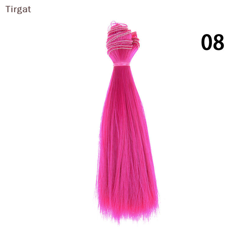 Tirgat 1 chiếc tóc giả bjd dày 1 3 1 4 1 6 màu tự nhiên dài 15cm tóc búp bê