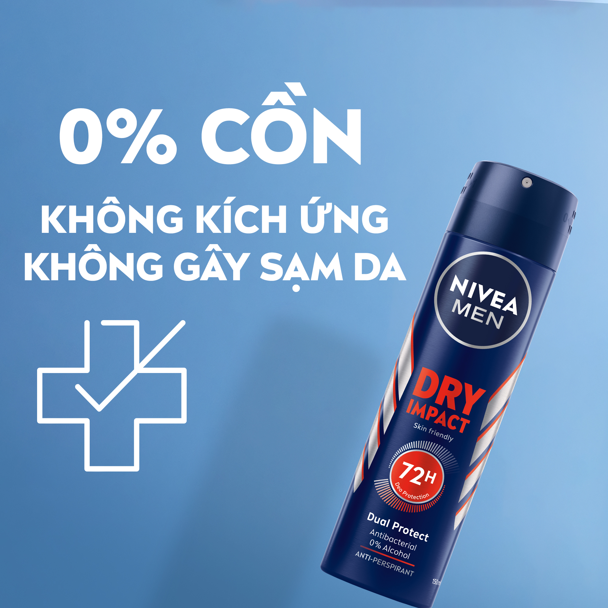 Ngăn Mùi NIVEA MEN Khô Thoáng (150 ml) - 81602