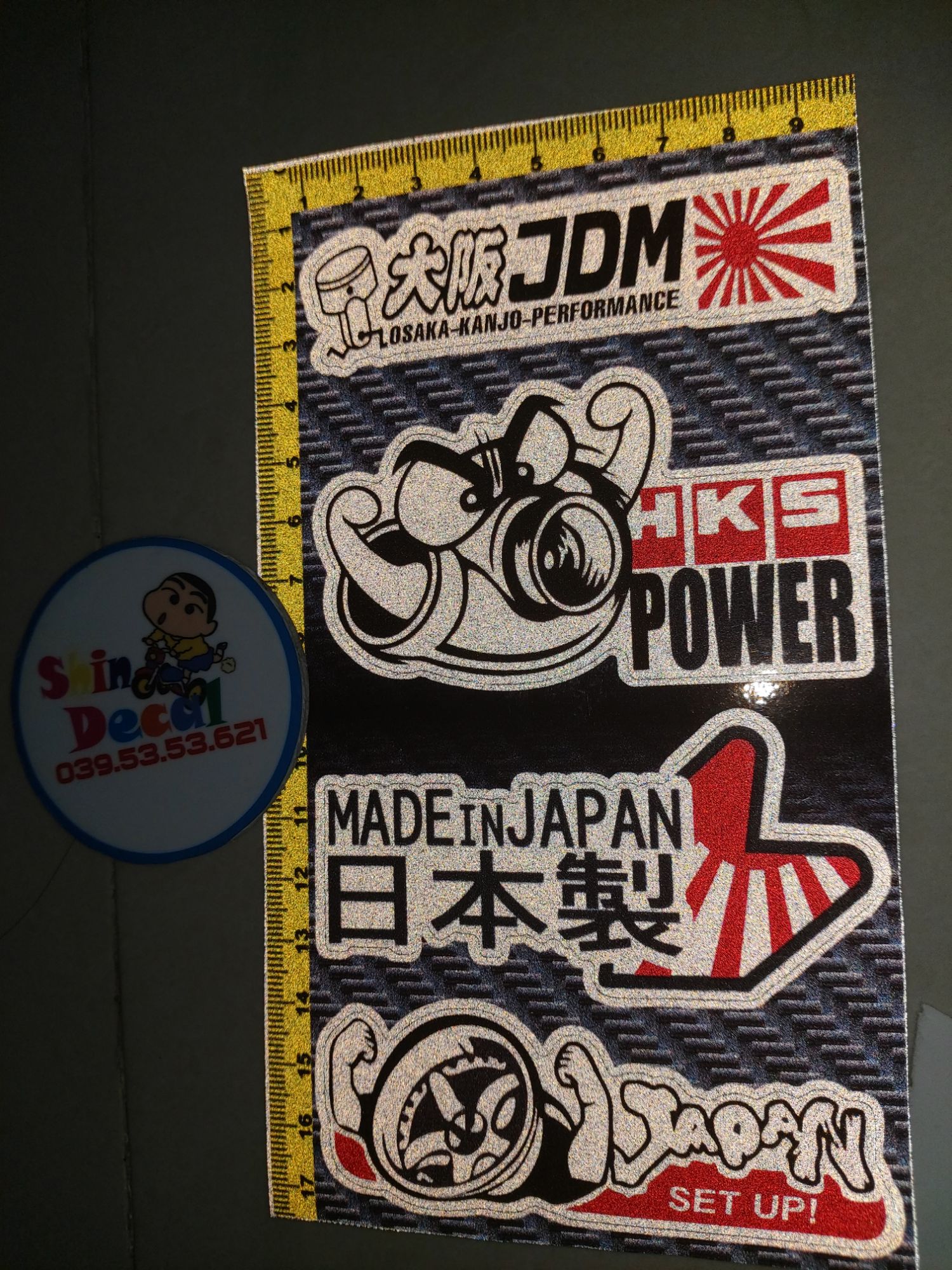 Logo phản quang trọn bộ 10x18cm