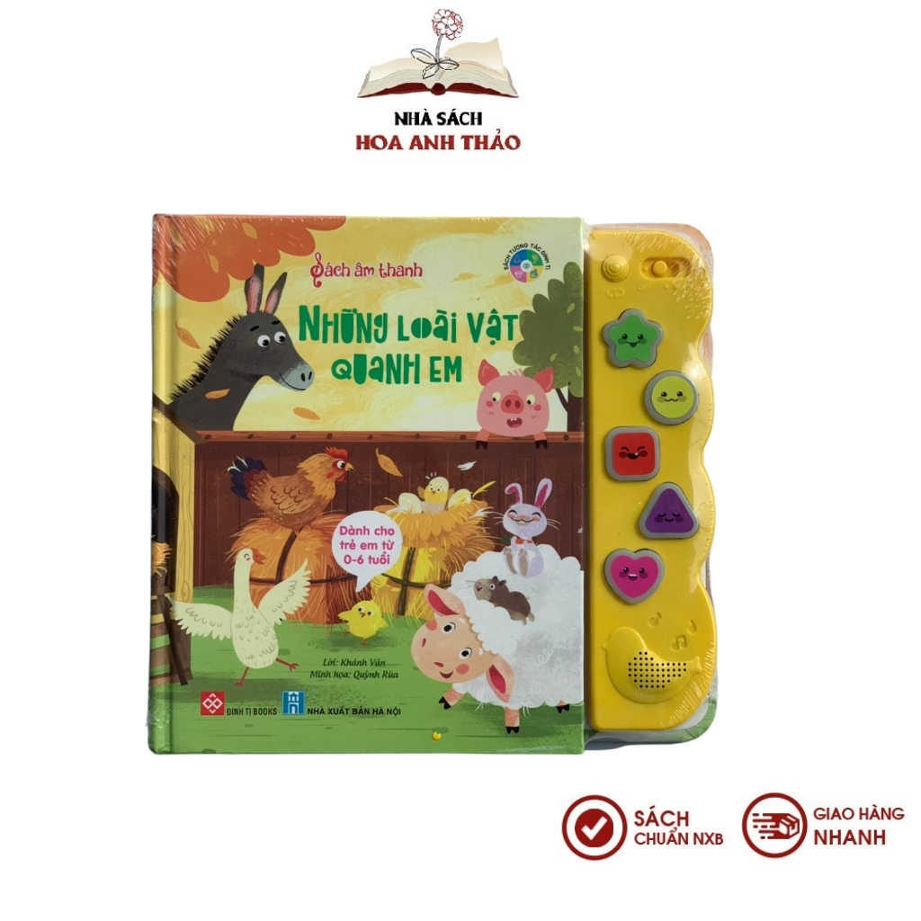 Sách - Sách âm thanh về động vật quanh em và hoang dã