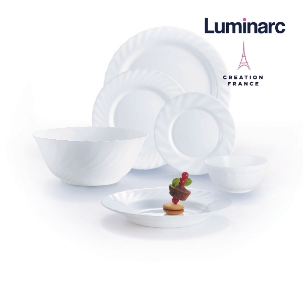 Bộ 6 Đĩa Chấm Thuỷ Tinh Luminarc Trianon 11cm- LUTRN3649