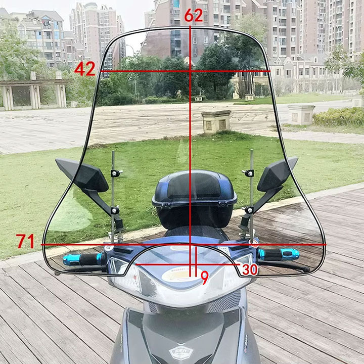 Kính chắn gió xe máy cao cấp CG04