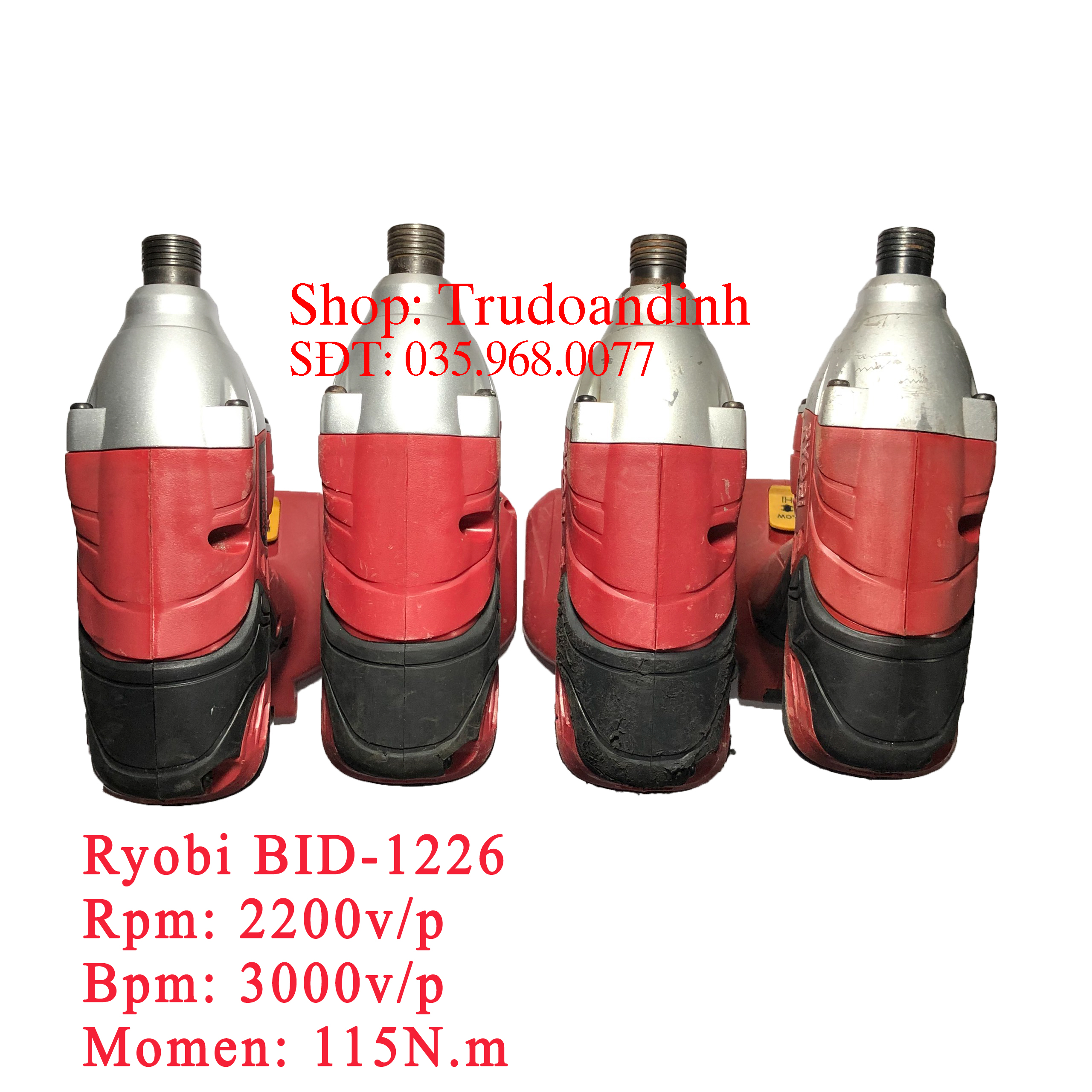 [HCM]Máy Bắn Vít Vặn Vít Ryobi BID-1226 12V