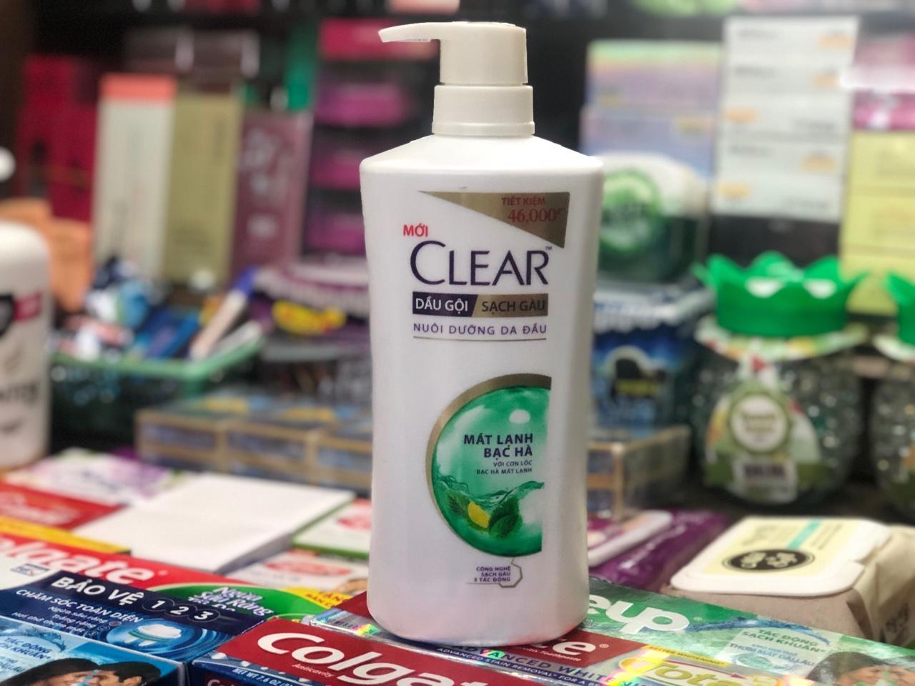 DẦU GỘI CLEAR BẠC HÀ SẠCH GÀU 650G