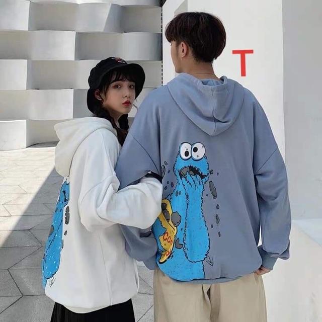 Áo hoodie đôi quái vật xanh (2 chiếc) DTR0919