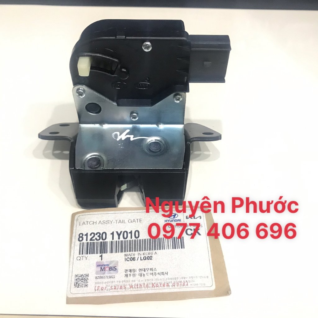 Cơ cấu khóa cửa hậu/cốp hậu kia morning 2011 - 2020 / hàng chính hãng 812301y010