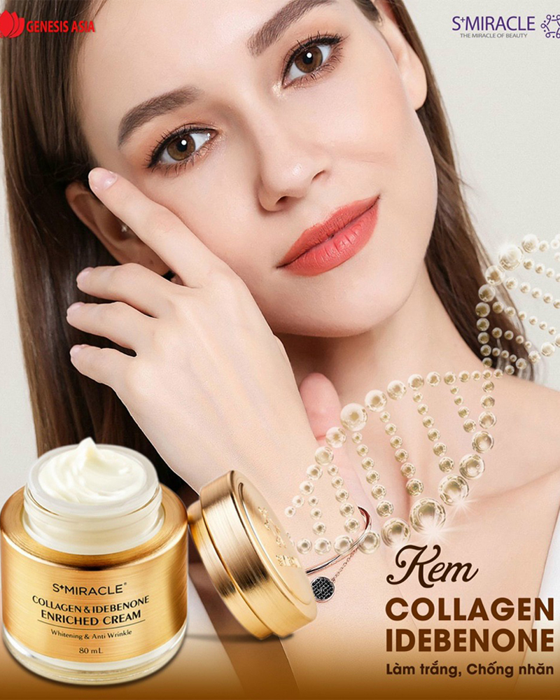 [HCM]Kem Dưỡng Trắng Da Collagen & Idebenone S+Miracle (80 ml)