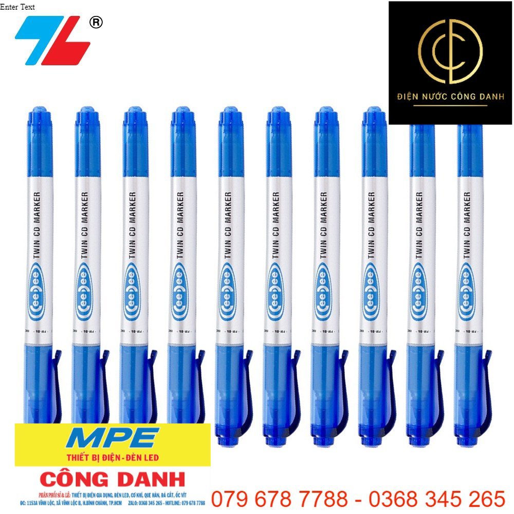 Combo 10 cây bút lông dầu thiên long pm04
