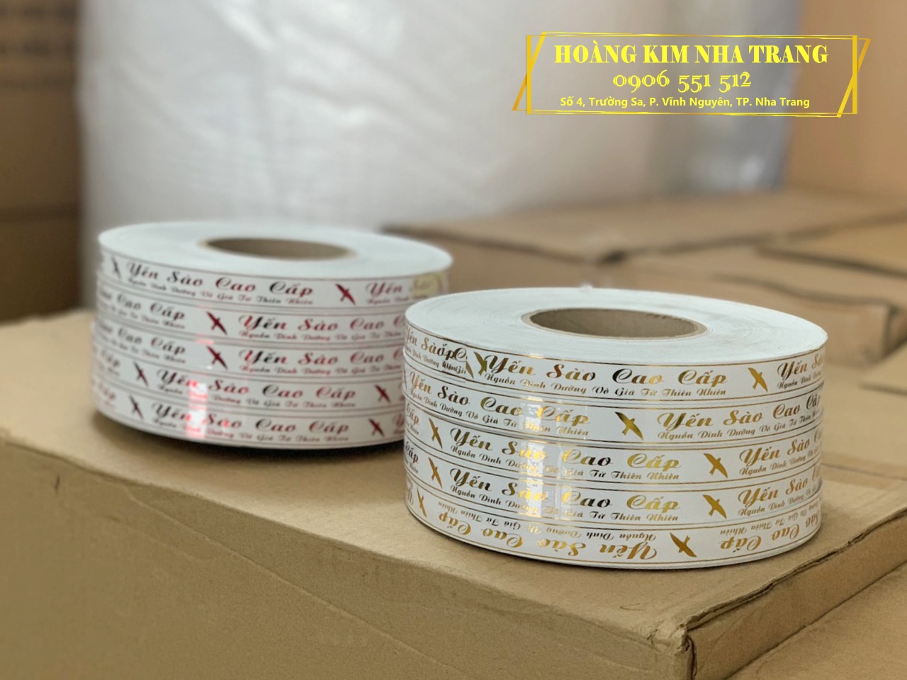 [Mẫu mới] Băng keo ép kim Yến sào cao cấp