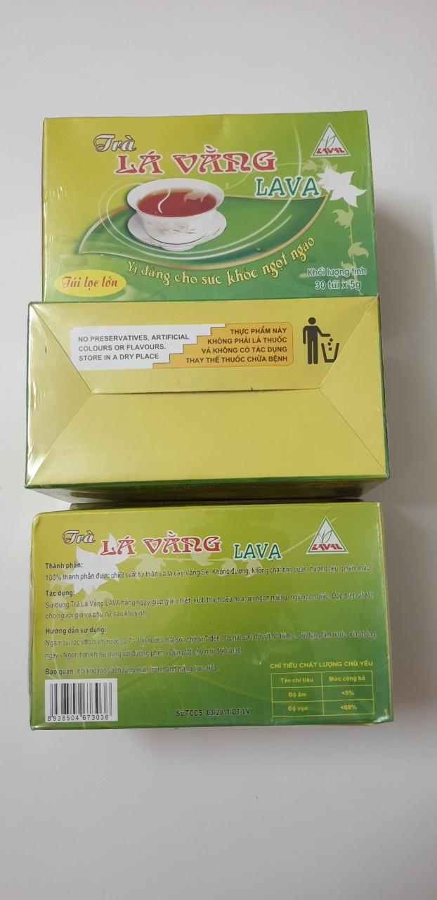 Bộ 4 hộp trà lá vằng lava
