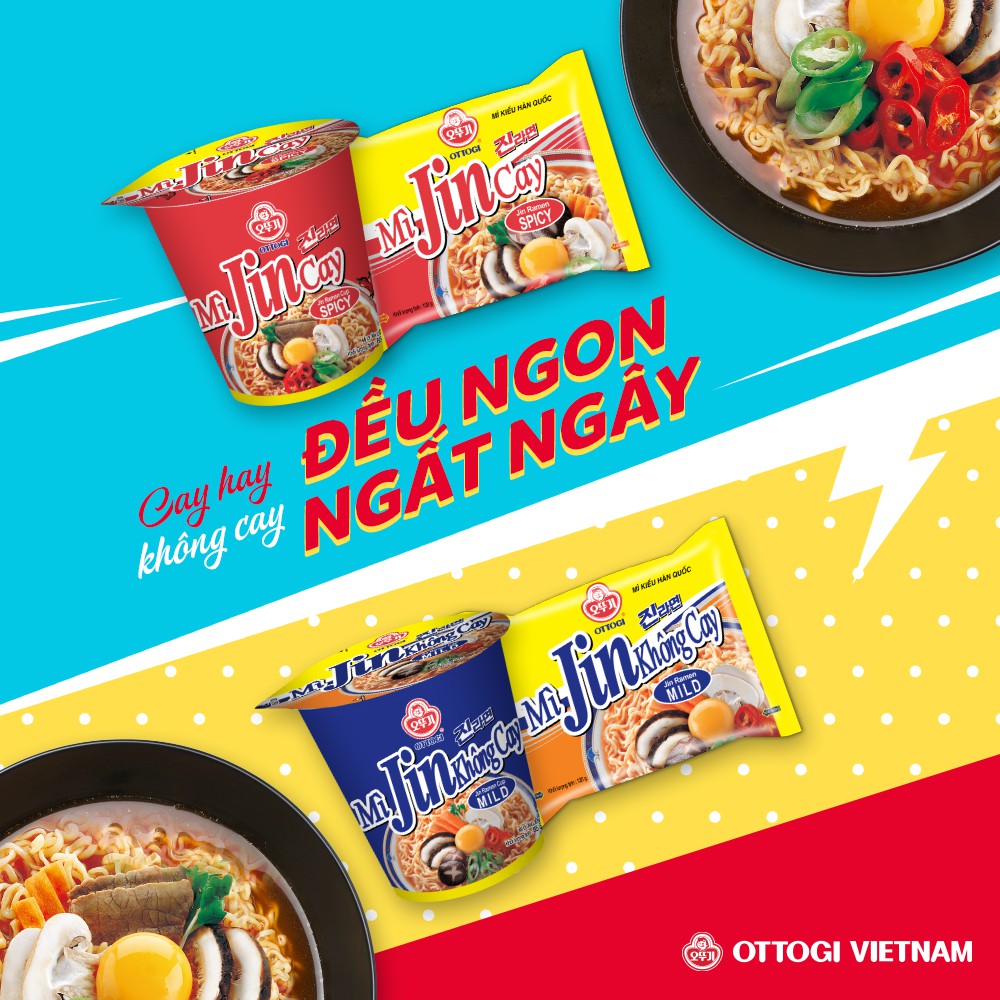 [Combo 3 Tô] Mì Jin Cay Otoki 110g