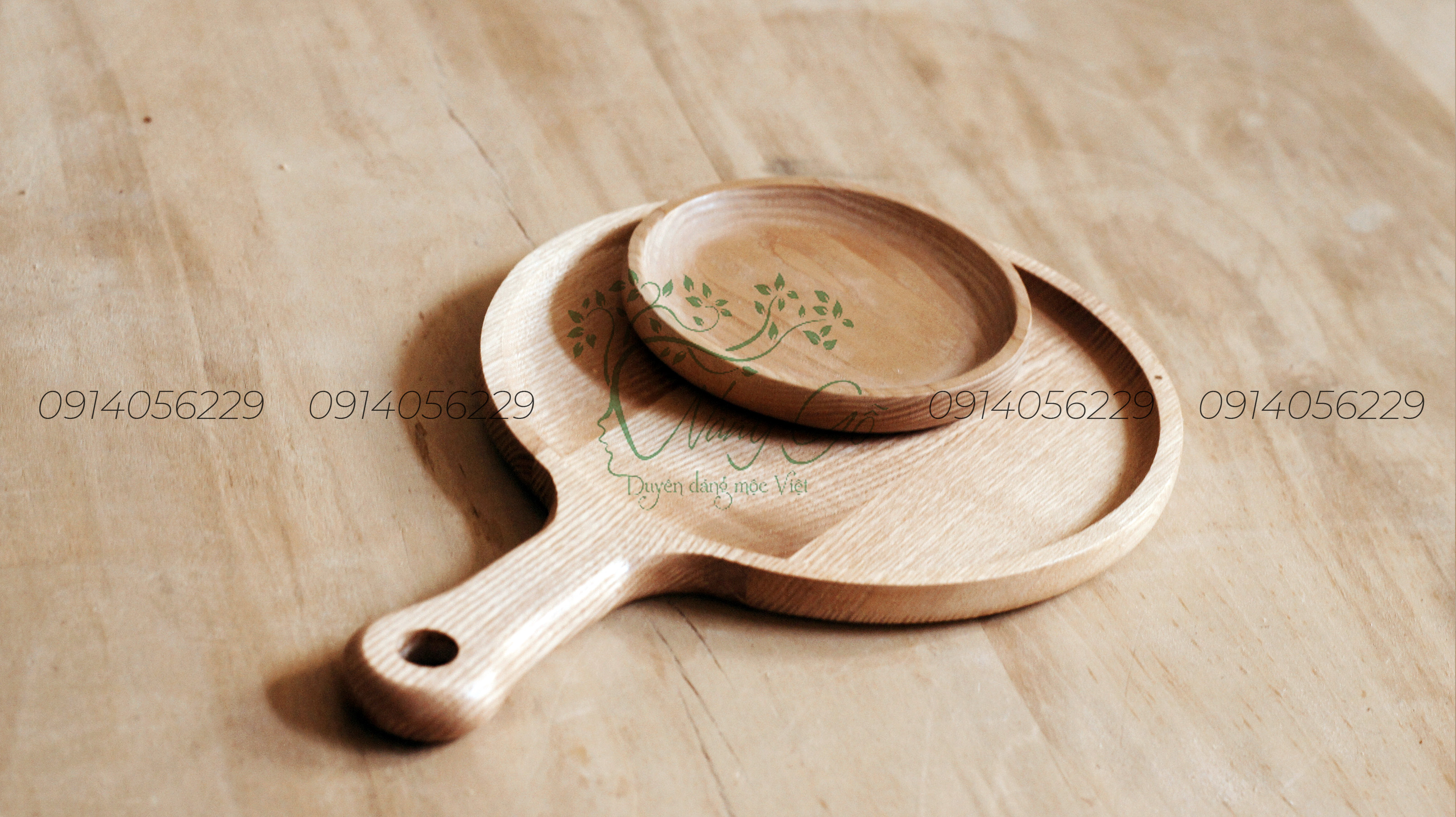 Thớt ( Khay ) tròn có cán