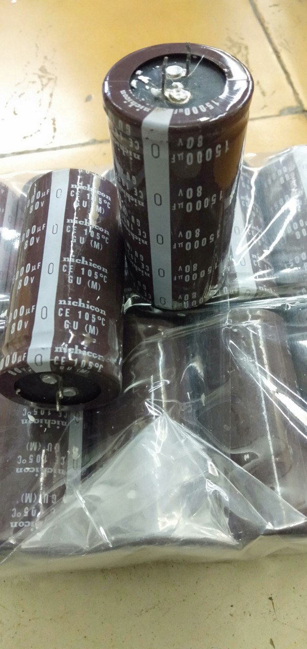 Tụ lọc nguồn 15000uf 80v combo 2