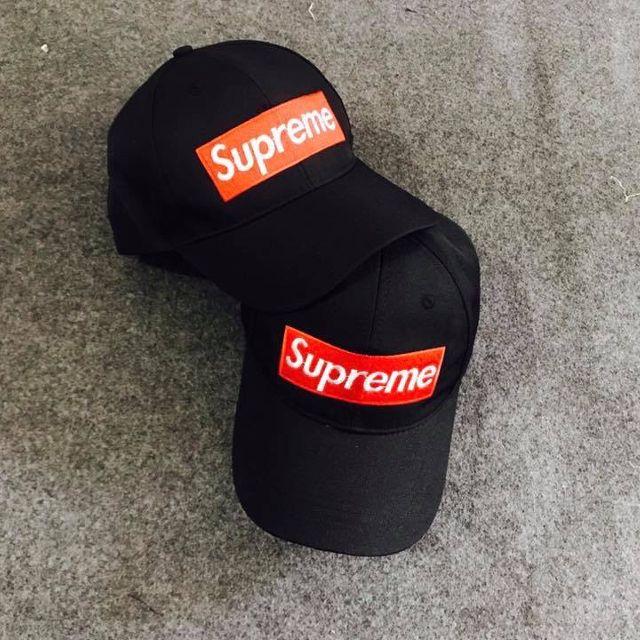 COMBO 2 Mũ nón lưỡi trai supreme ( Trắng - Đen )
