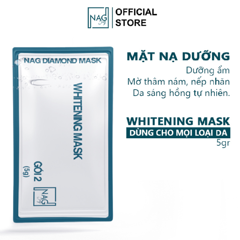 Mặt nạ dưỡng da Whitening Mask NAG mặt nạ dưỡng ẩm trắng da mặt giúp da luôn mềm giảm nám sạm và khô da giá rẻ