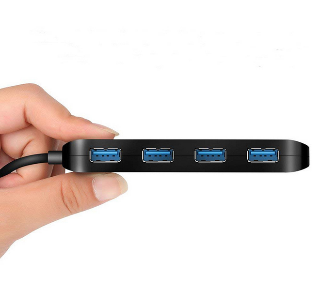 Bộ chia USB 3.0 HUB 4 cổng USB 3.0 có công tắc (Đen)