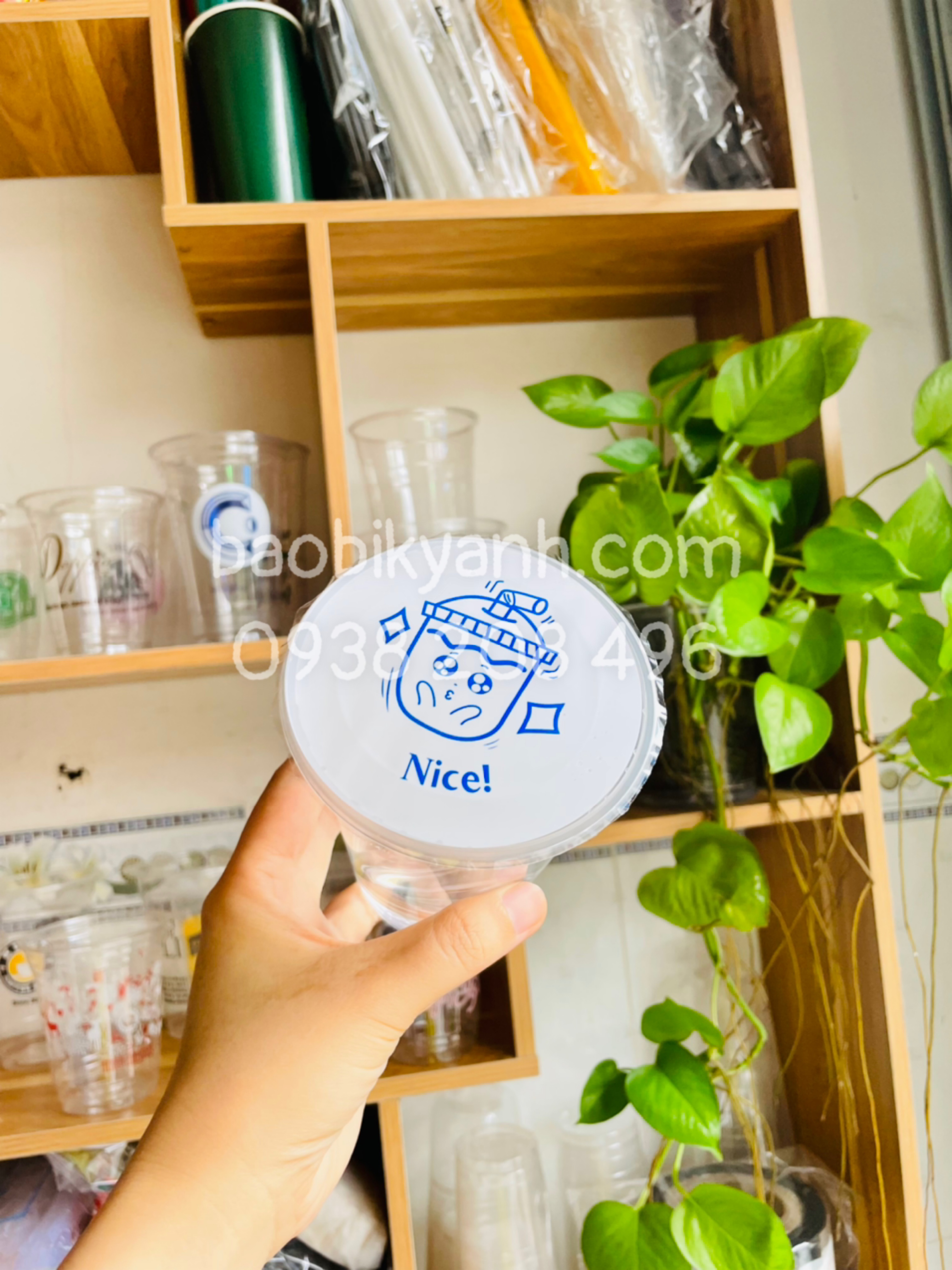 Cuộn màng ép ly nhựa, keo dán miệng ly mẫu mới