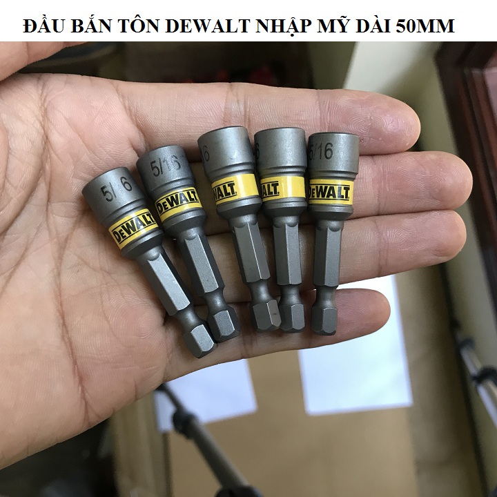 Đầu bắn tôn dewalt 8mm nhập mỹ
