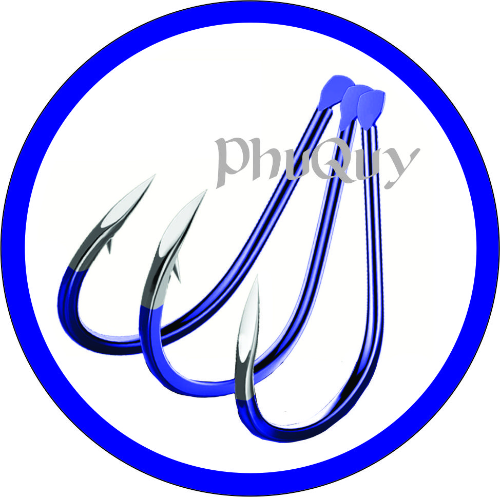 Hộp 50 Lưỡi Câu Cá Có Ngạnh - Xanh Dương (Mã:SP)