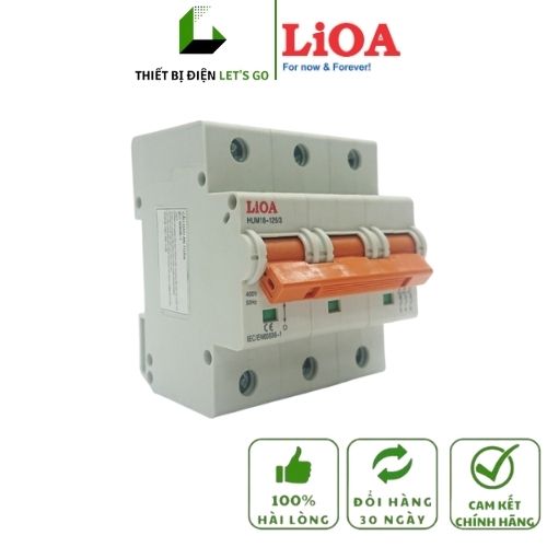 Cầu dao tự động - aptomat 3 pha dòng cắt 6ka lioa