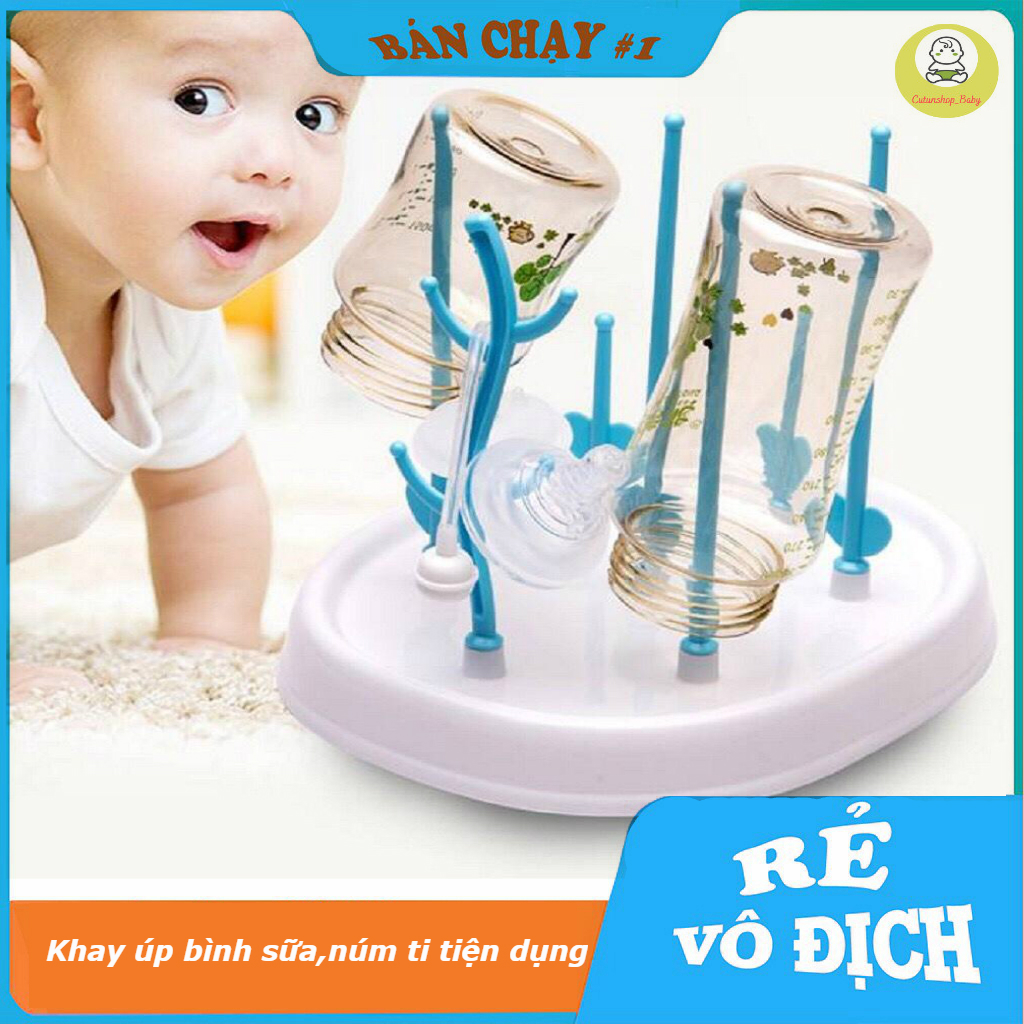 Khay úp bình sữa núm ti