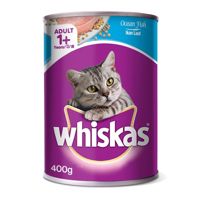 Pate cho mèo lớn dạng lon Whiskas 400g hệ tiêu hóa của mèo dễ hấp thu và hấp thu nhanh, giúp mèo của bạn phát triển khỏe mạnh hơn