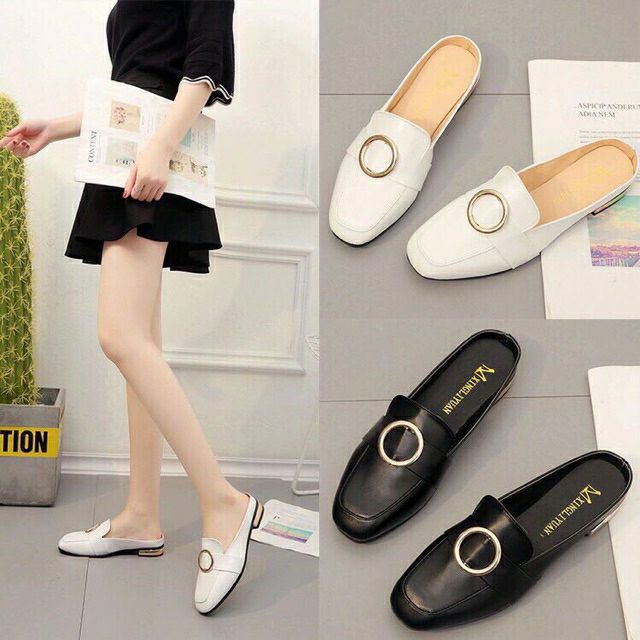 Giày sục da nữ hot trend