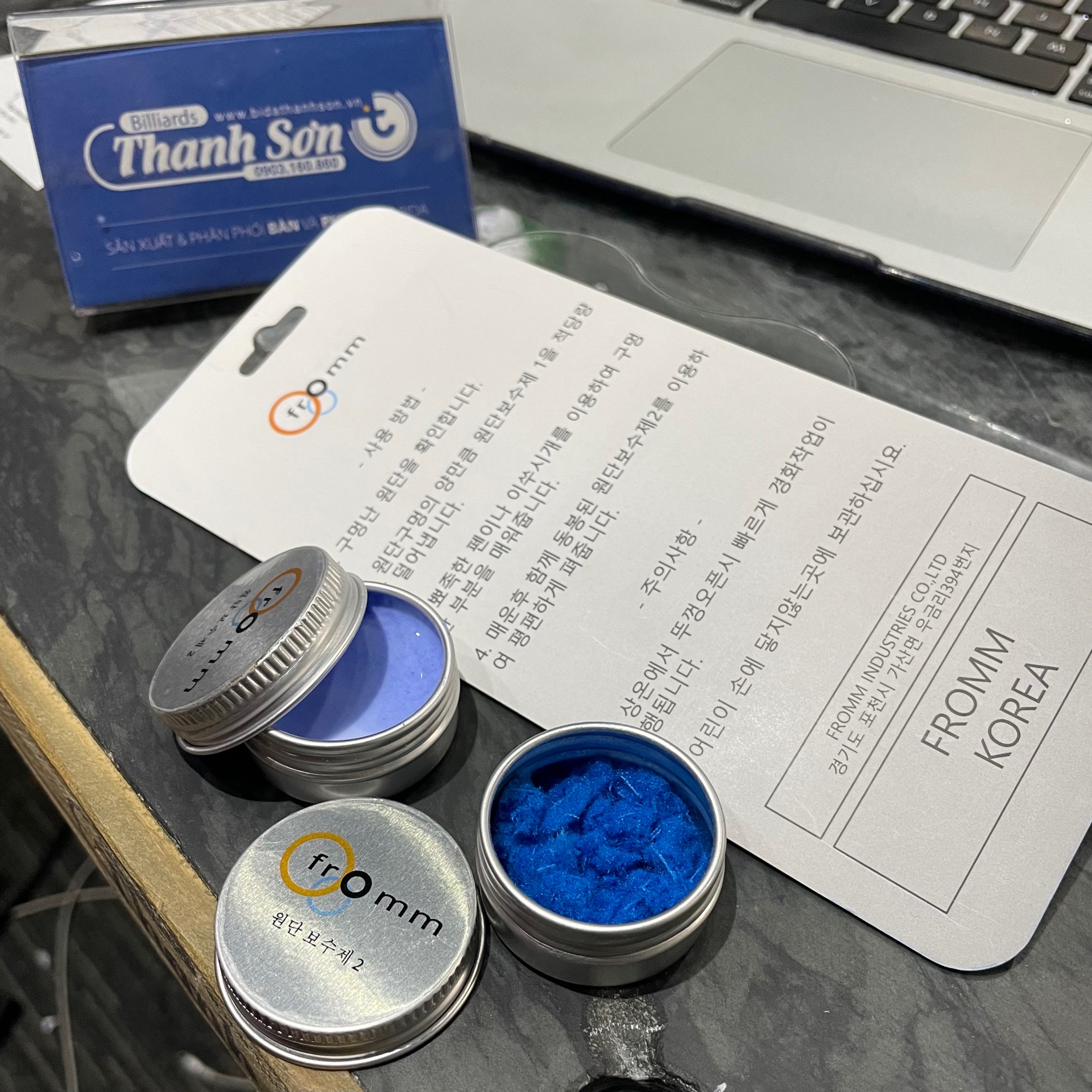 Keo vá vải bàn bida fromm