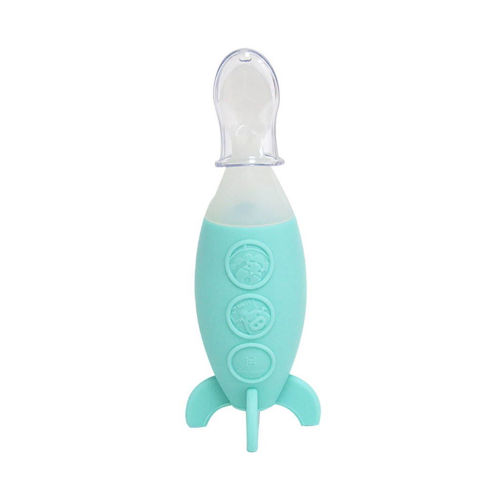Bình Bóp Ăn Dặm Silicon Có Thìa Marcus & Marcus 90ml, Cho Bé Từ 6 Tháng