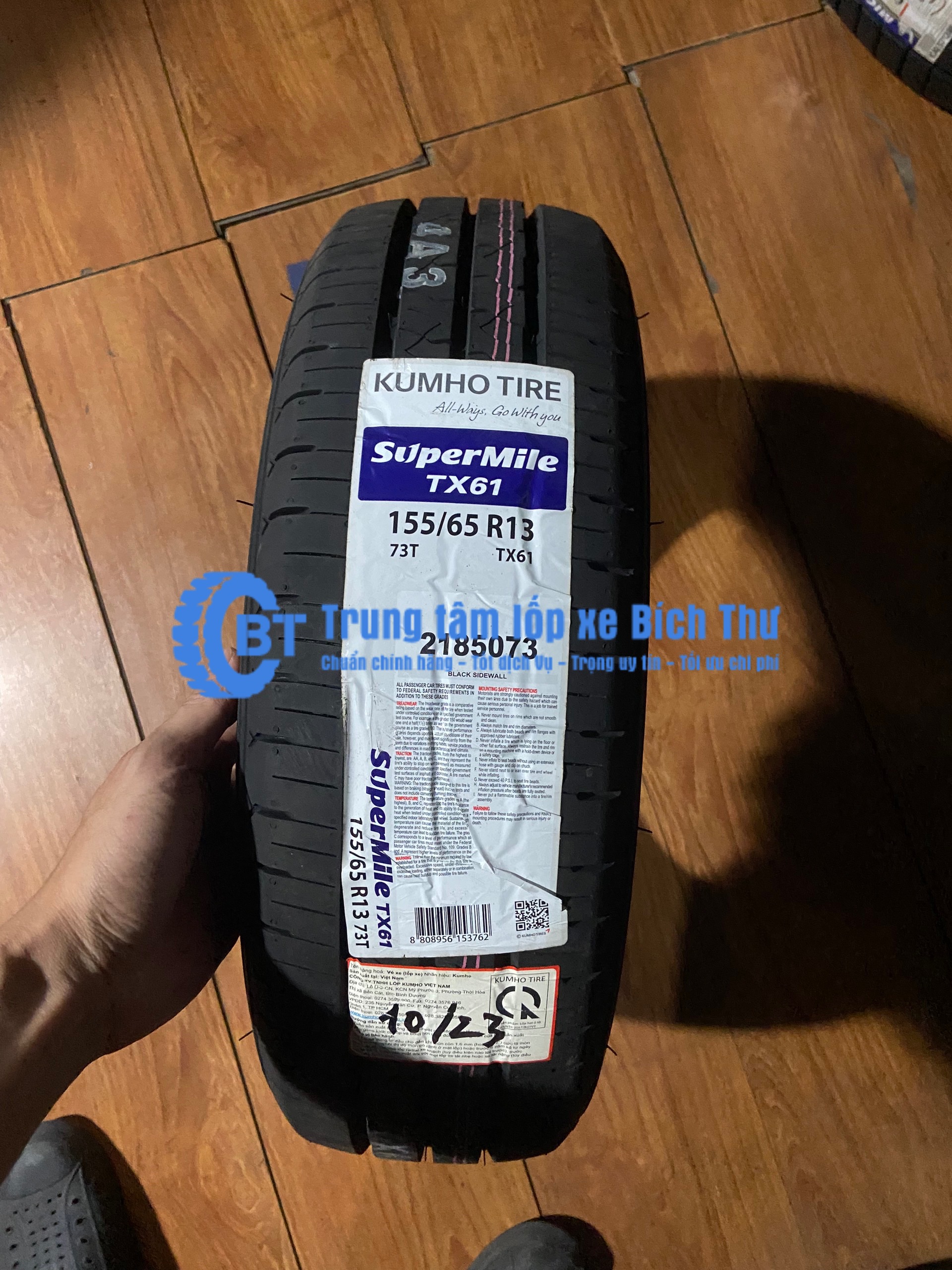 Lốp Kumho 155/65R13 Super Mile TX61