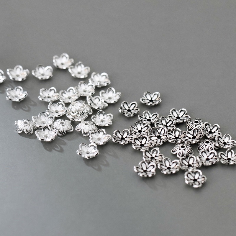 [S925] Charm bạc ốp hoa - MH017