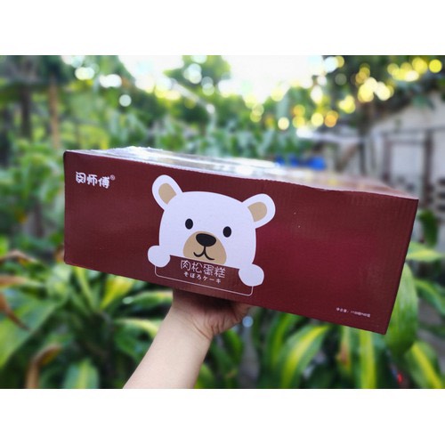 Thùng 30 chiếc bánh ruốc gấu chà bông